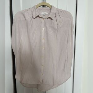 Madewell Central Drapey Shirt in Stripe
